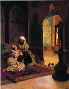 Arab or Arabic people and life. Orientalism oil paintings 593